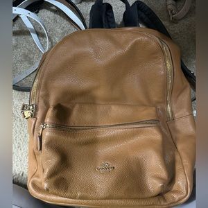 Coach Backpack - Tan/Camel Leather